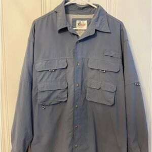 Men’s size Large World  Wide Sportsman Long sleeve fishing shirt